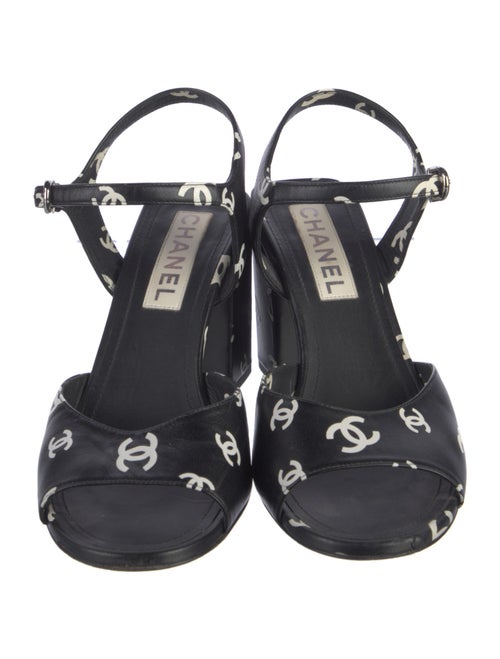 Chanel 2022 Interlocking CC Logo Sandals