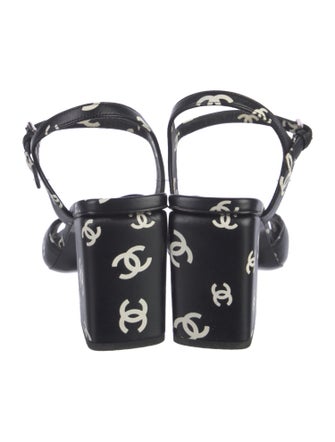 Chanel 2022 Interlocking CC Logo Sandals