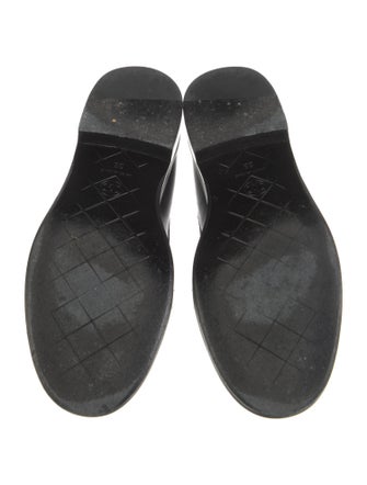 Chanel Interlocking CC Logo Leather Loafers