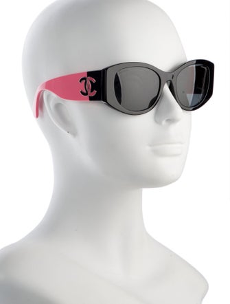 Chanel Interlocking CC Logo Oversize Sunglasses