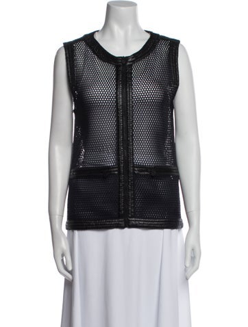 Chanel Jackets 2014 Polka Dot Print Vest Us8, Fr40 | M