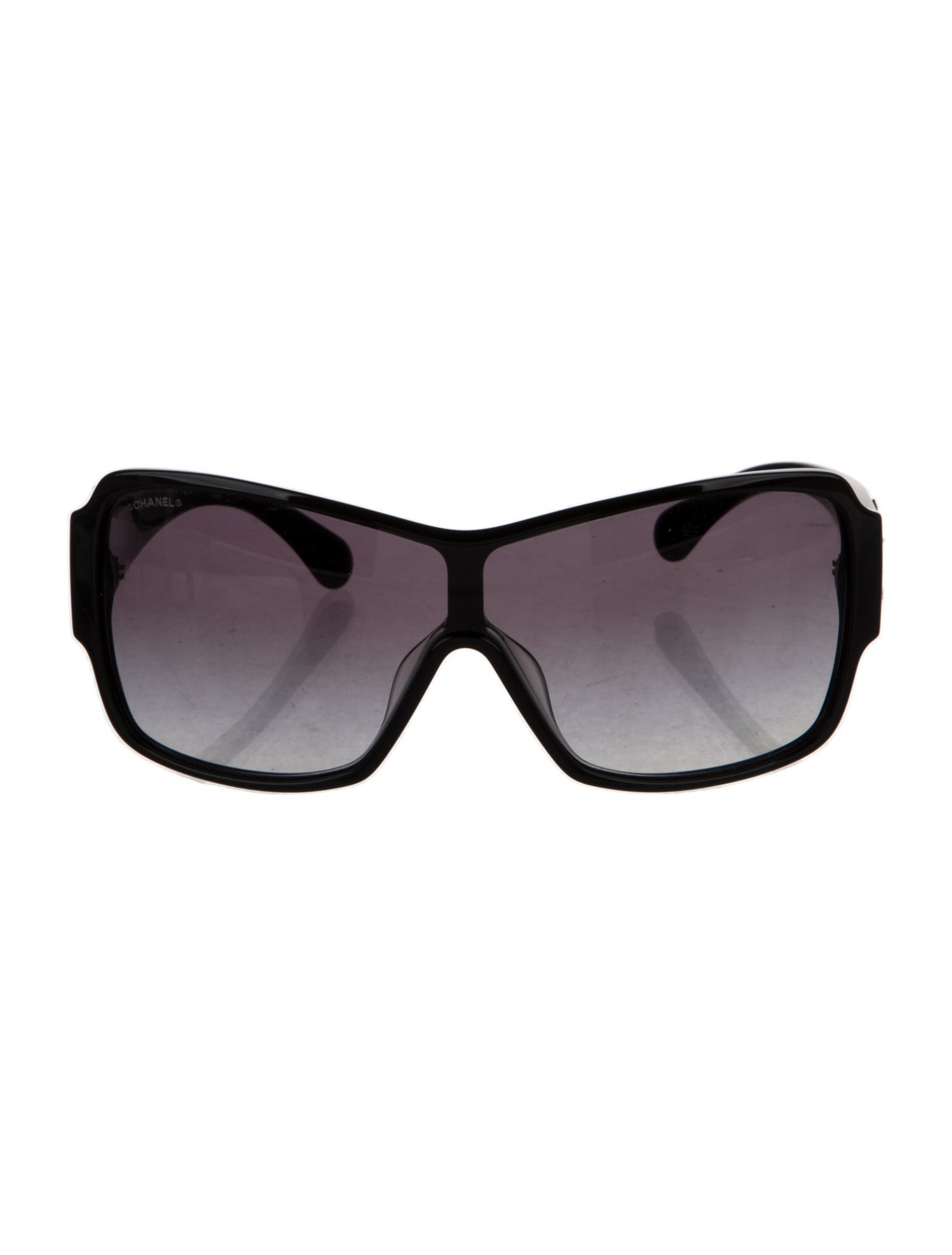 Chanel Interlocking CC Logo Shield Sunglasses