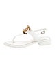 Chanel 2022 Interlocking CC Logo Slingback Sandals