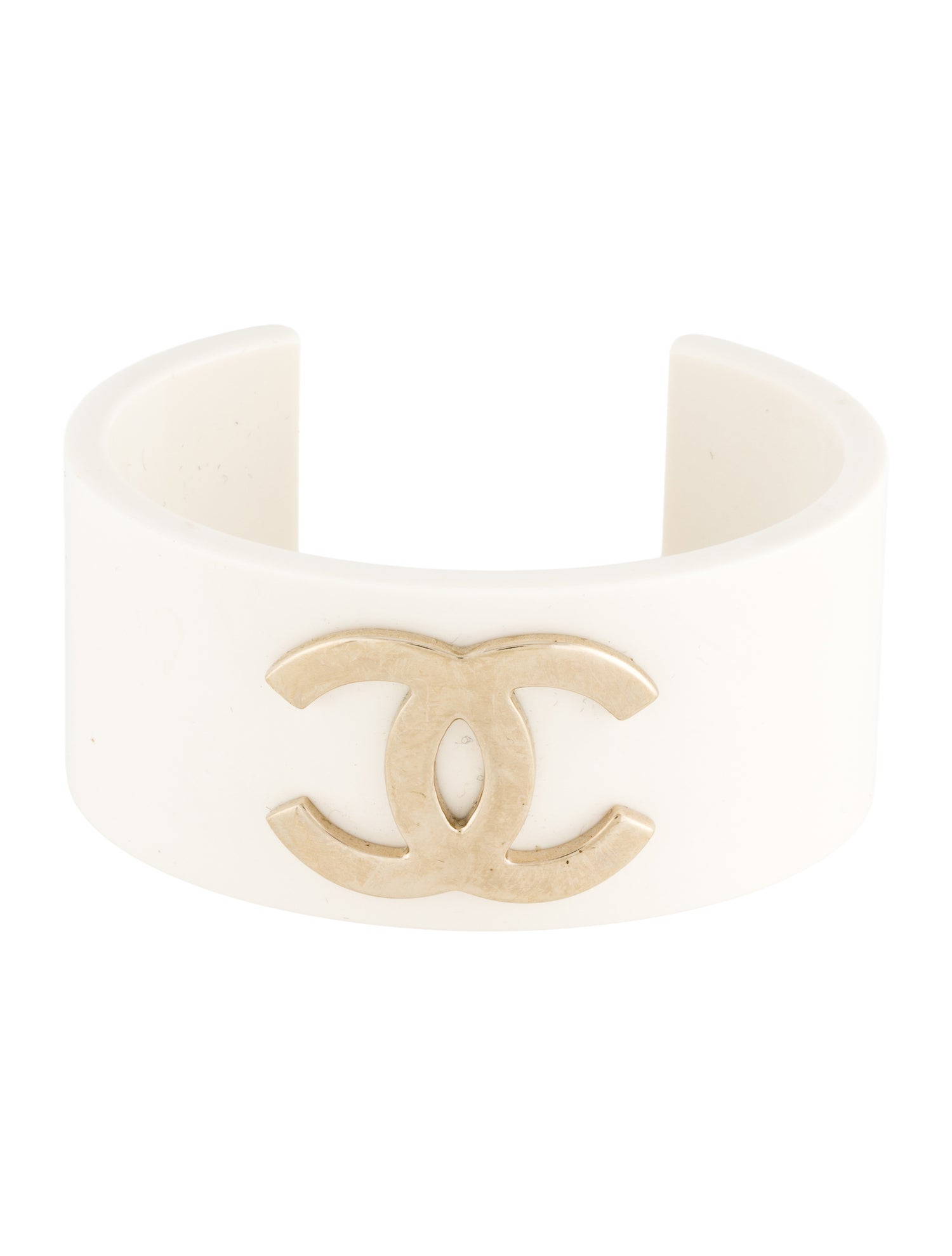 Chanel Resin CC Cuff Bracelet
