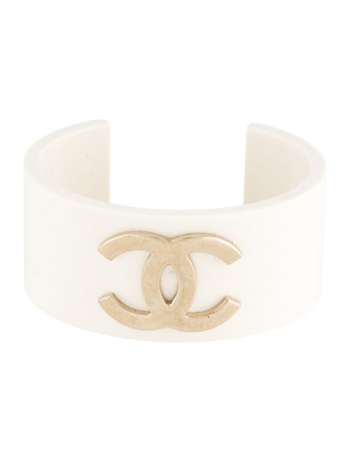 Chanel Resin CC Cuff Bracelet