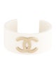 Chanel Resin CC Cuff Bracelet