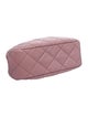 Chanel Quilted CC Kisslock Clutch w/ Chain