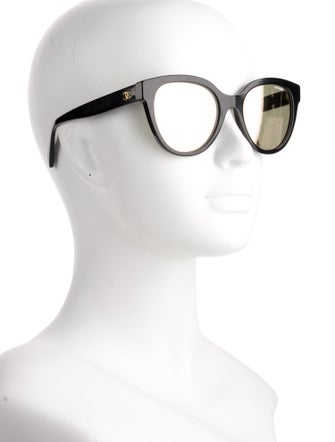 Chanel Interlocking CC Logo Round Sunglasses