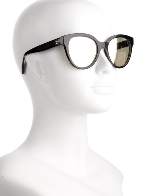 Chanel Interlocking CC Logo Round Sunglasses