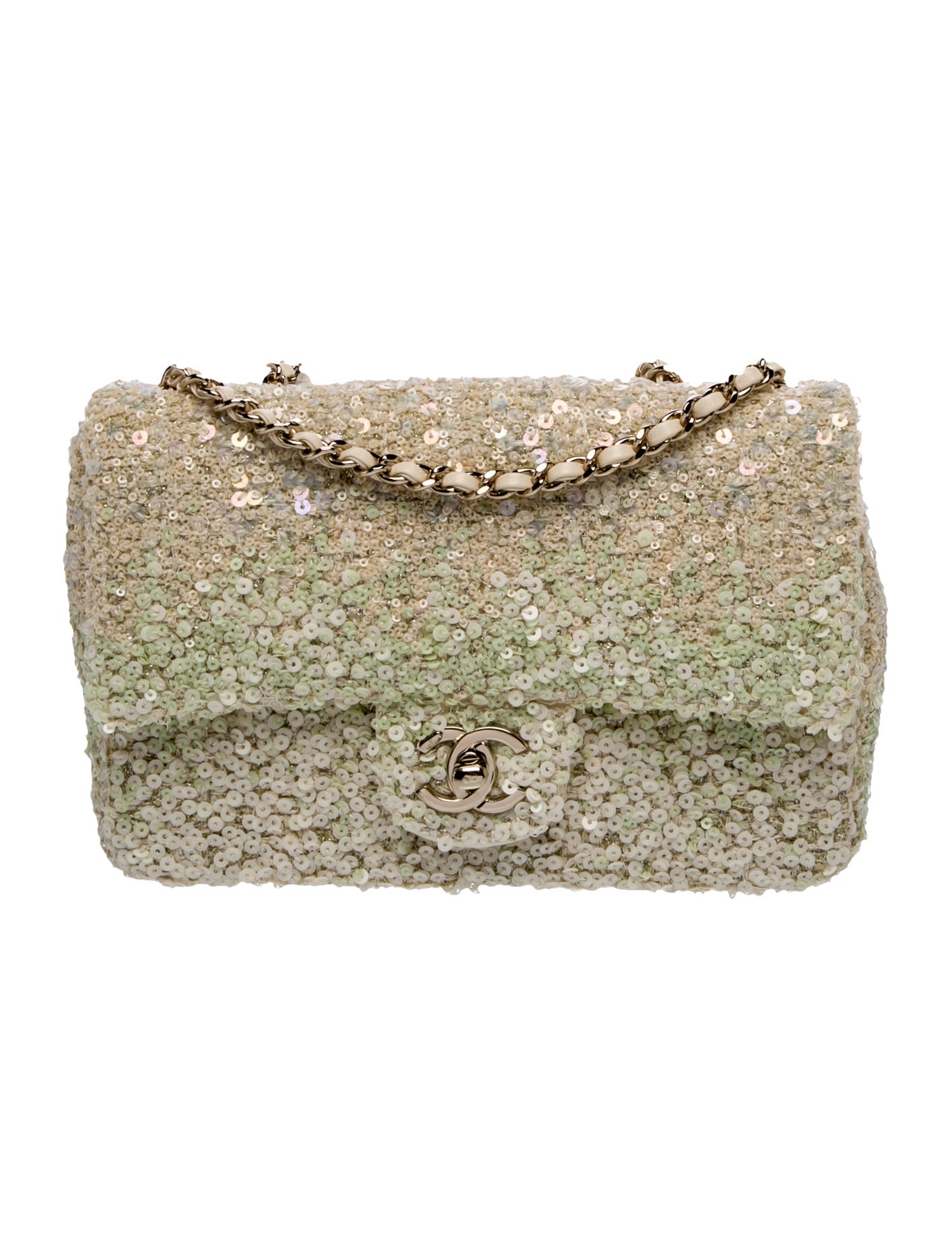 Chanel 2023 Sequin Rectangular Mini Flap Bag w/Tags