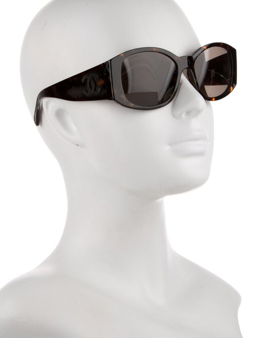 Chanel Interlocking CC Logo Square Sunglasses