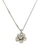 Chanel Strass Camellia Pendant Necklace