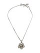 Chanel Strass Camellia Pendant Necklace