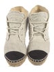 Chanel Interlocking CC Logo Canvas Espadrilles