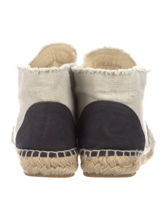 Chanel Interlocking CC Logo Canvas Espadrilles