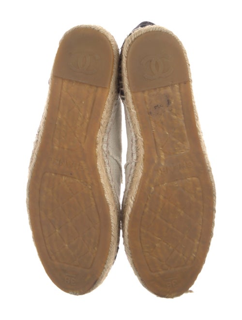 Chanel Interlocking CC Logo Canvas Espadrilles