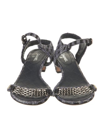 Chanel 2016 Interlocking CC Logo Sandals