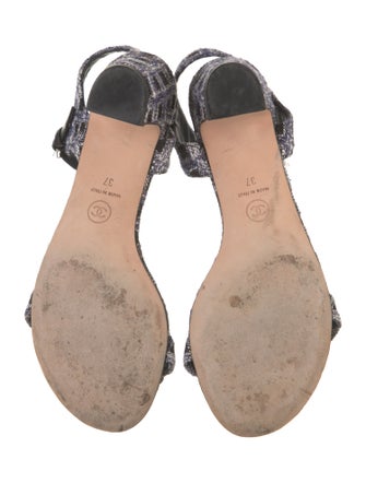 Chanel 2016 Interlocking CC Logo Sandals