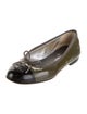 Chanel Interlocking CC Logo Patent Leather Ballet Flats