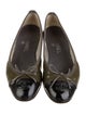 Chanel Interlocking CC Logo Patent Leather Ballet Flats