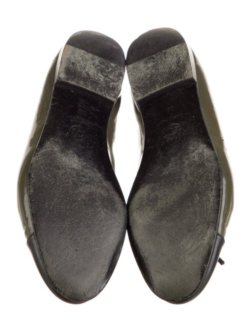 Chanel Interlocking CC Logo Patent Leather Ballet Flats
