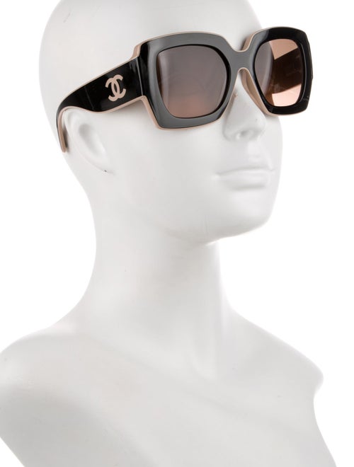 Chanel Interlocking CC Logo Square Sunglasses