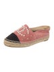 Chanel Interlocking CC Logo Suede Espadrilles