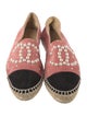 Chanel Interlocking CC Logo Suede Espadrilles