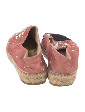 Chanel Interlocking CC Logo Suede Espadrilles