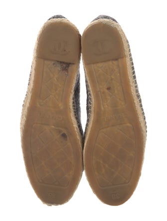 Chanel Interlocking CC Logo Wool Espadrilles