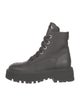 Chanel Interlocking CC Logo Leather Combat Boots