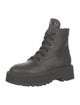 Chanel Interlocking CC Logo Leather Combat Boots