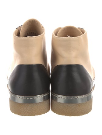 Chanel Interlocking CC Logo Leather Sneakers