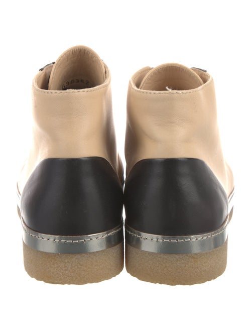 Chanel Interlocking CC Logo Leather Sneakers