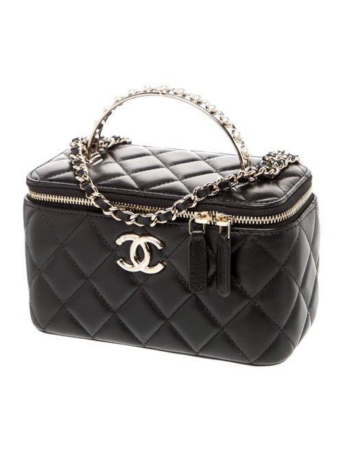 Chanel Pearl Top Handle Vanity Case