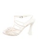 Chanel Interlocking CC Logo Leather T-Strap Sandals