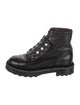 Chanel Interlocking CC Logo Patent Leather Combat Boots