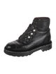Chanel Interlocking CC Logo Patent Leather Combat Boots