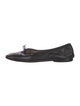 Chanel Interlocking CC Logo Leather Ballet Flats