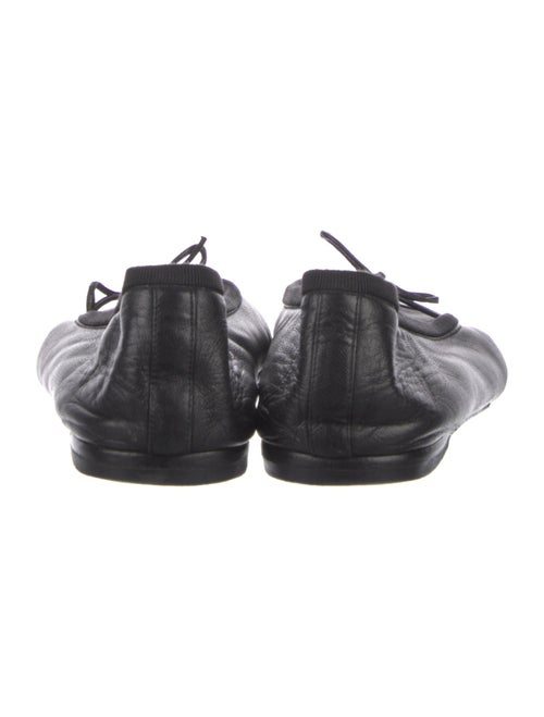 Chanel Interlocking CC Logo Leather Ballet Flats
