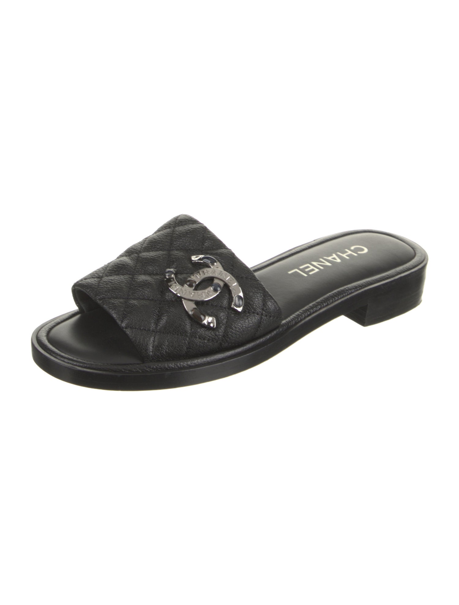 Chanel 2022 Interlocking CC Logo Slides