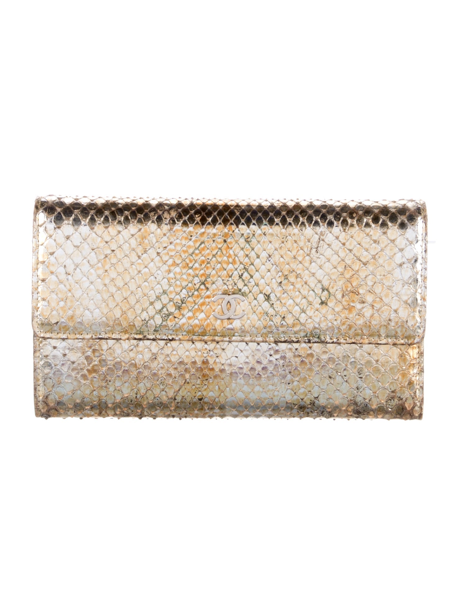 Chanel 2006-2008 Python Continental Wallet