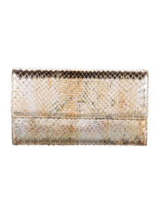 Chanel 2006-2008 Python Continental Wallet