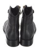 Chanel Interlocking CC Logo Leather Moto Boots