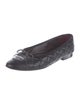 Chanel Interlocking CC Logo Leather Ballet Flats