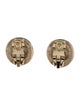 Chanel Faux Pearl CC Clip-On Earrings