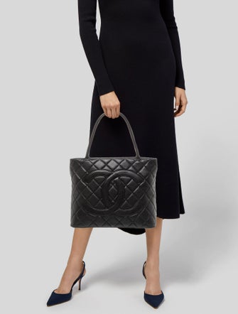 Chanel Caviar Medallion Tote