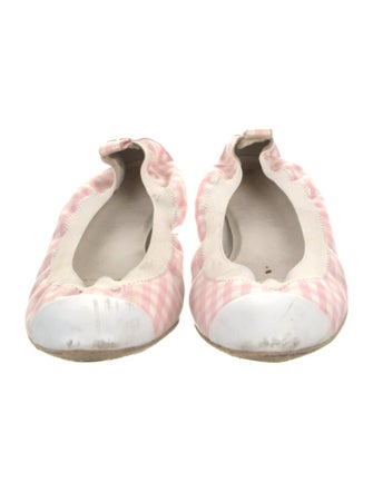 Chanel Interlocking CC Logo Canvas Ballet Flats