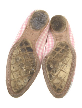 Chanel Interlocking CC Logo Canvas Ballet Flats