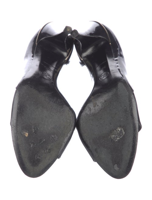 Chanel Interlocking G Logo Patent Leather Sandals